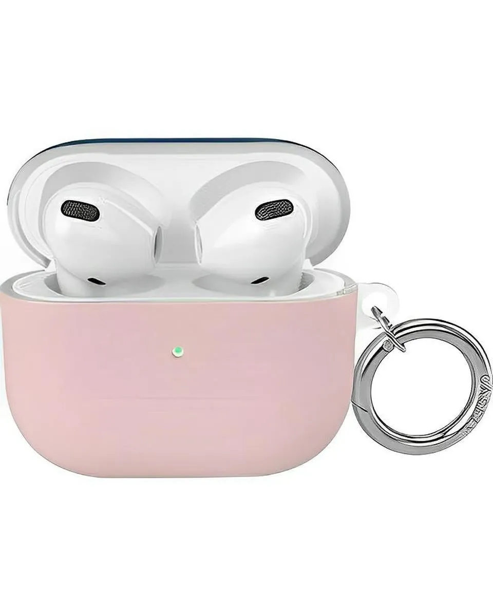 Comfort Touch Cover Portable Protective Organizer Pink & Navy Blue | Colorblock AirPods Case