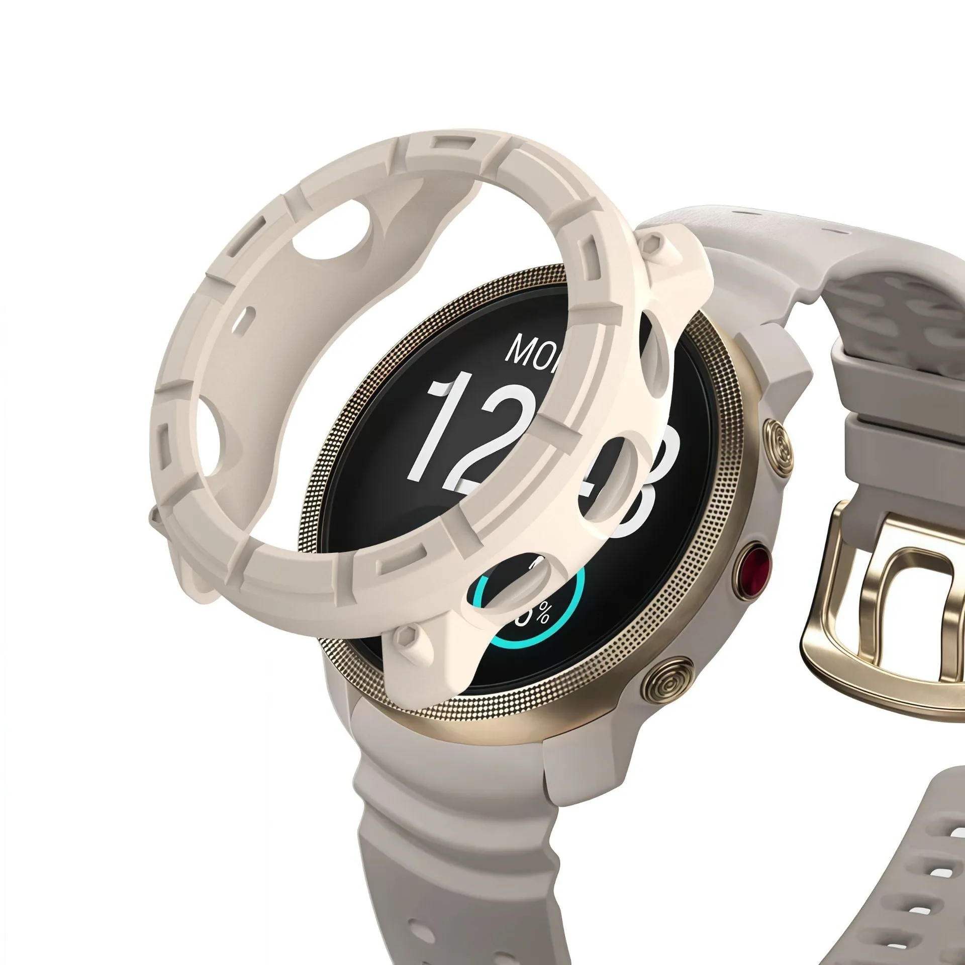 Protective Bumper Polar Vantage M3 Rugged TPU Case (Beige)