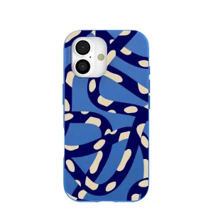 Electric Blue Noodles iPhone 17 Case Frosted surface