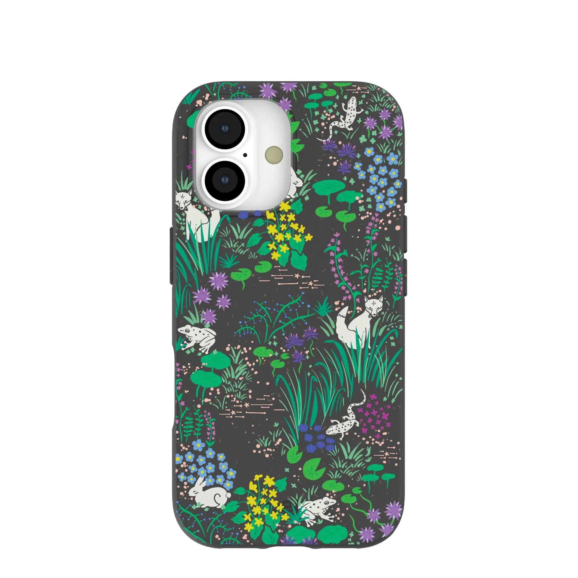 Elegant Touch Black Midnight Pond iPhone 17 Case
