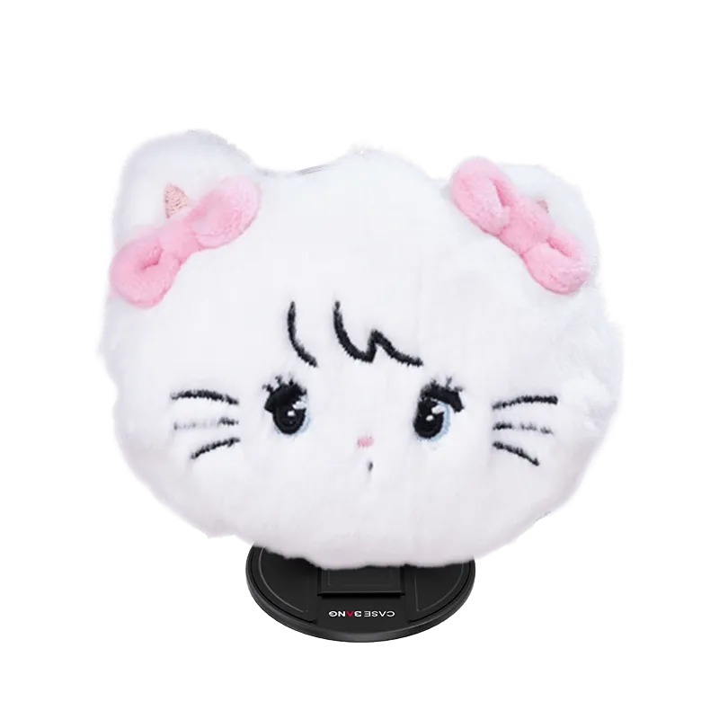 Plush 3D Mousse MagSafe Grip Stand Pop Socket Smartphone Gadget