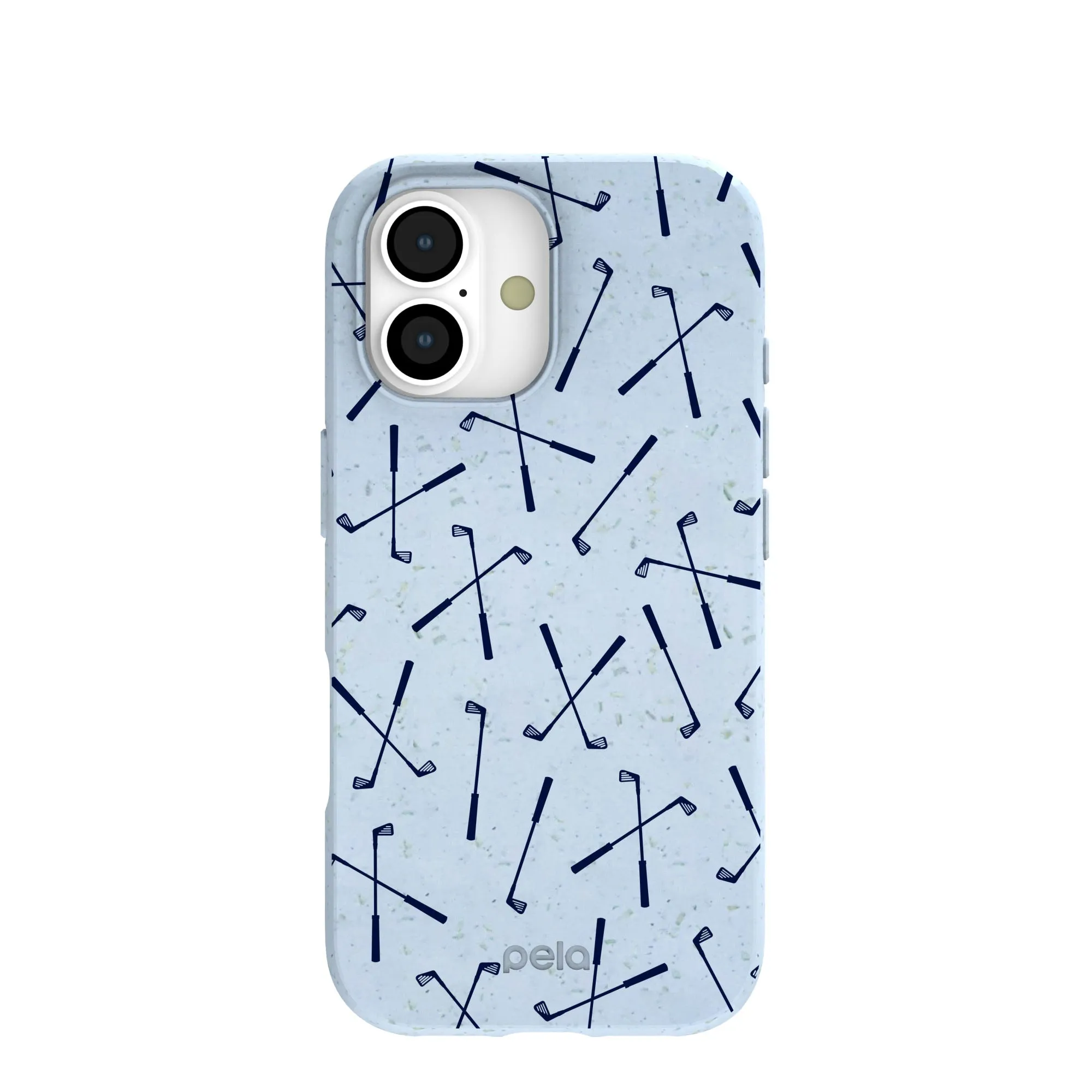 Powder Blue Golf Clubs iPhone 17 Case Enhanced Durability Classic Style