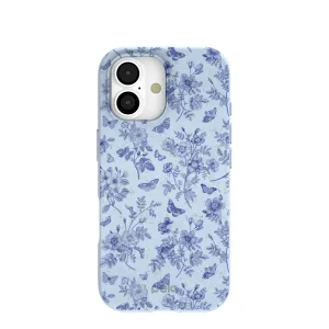Scratch Proof Modern Texture Look Powder Blue Porcelain iPhone 17 Case