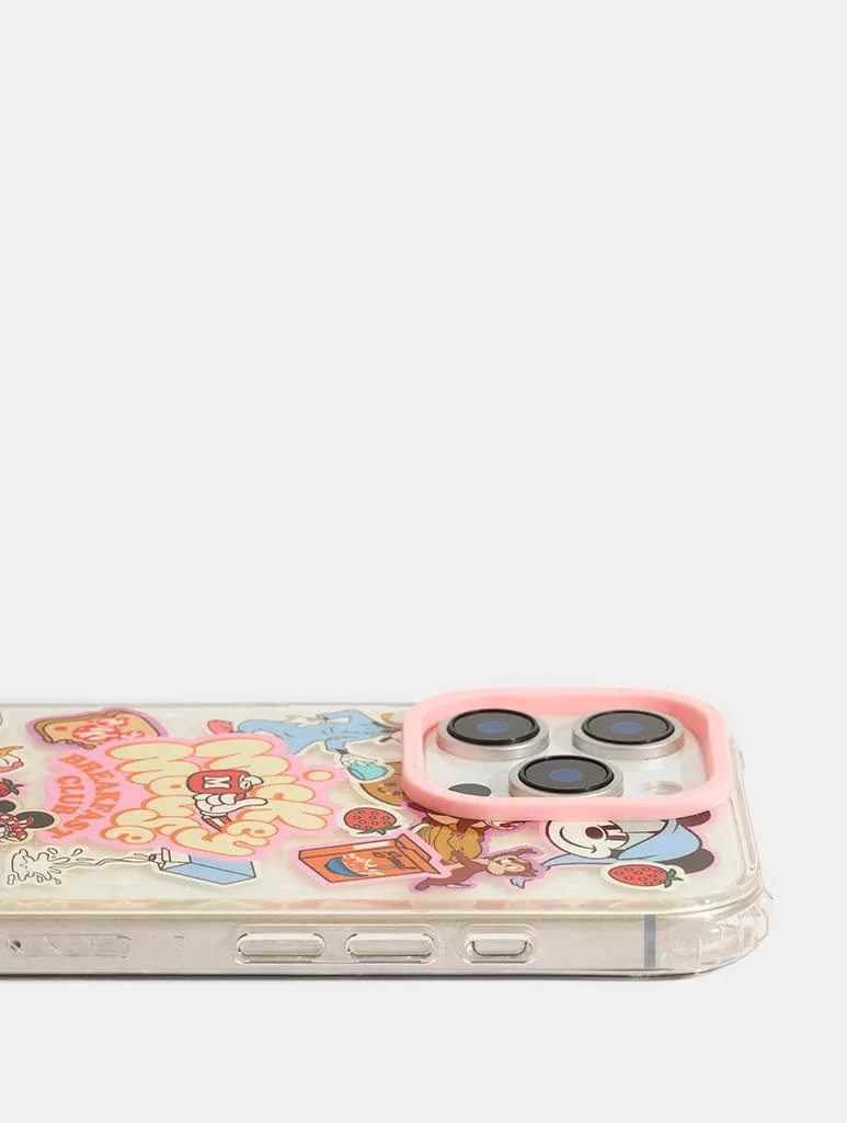 Disney Mickey Mouse Breakfast Club Shock iPhone Case Polished Surface