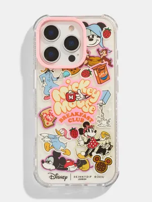 Durable Grip Durable Texture Build Disney Mickey Mouse Breakfast Club Shock iPhone Case