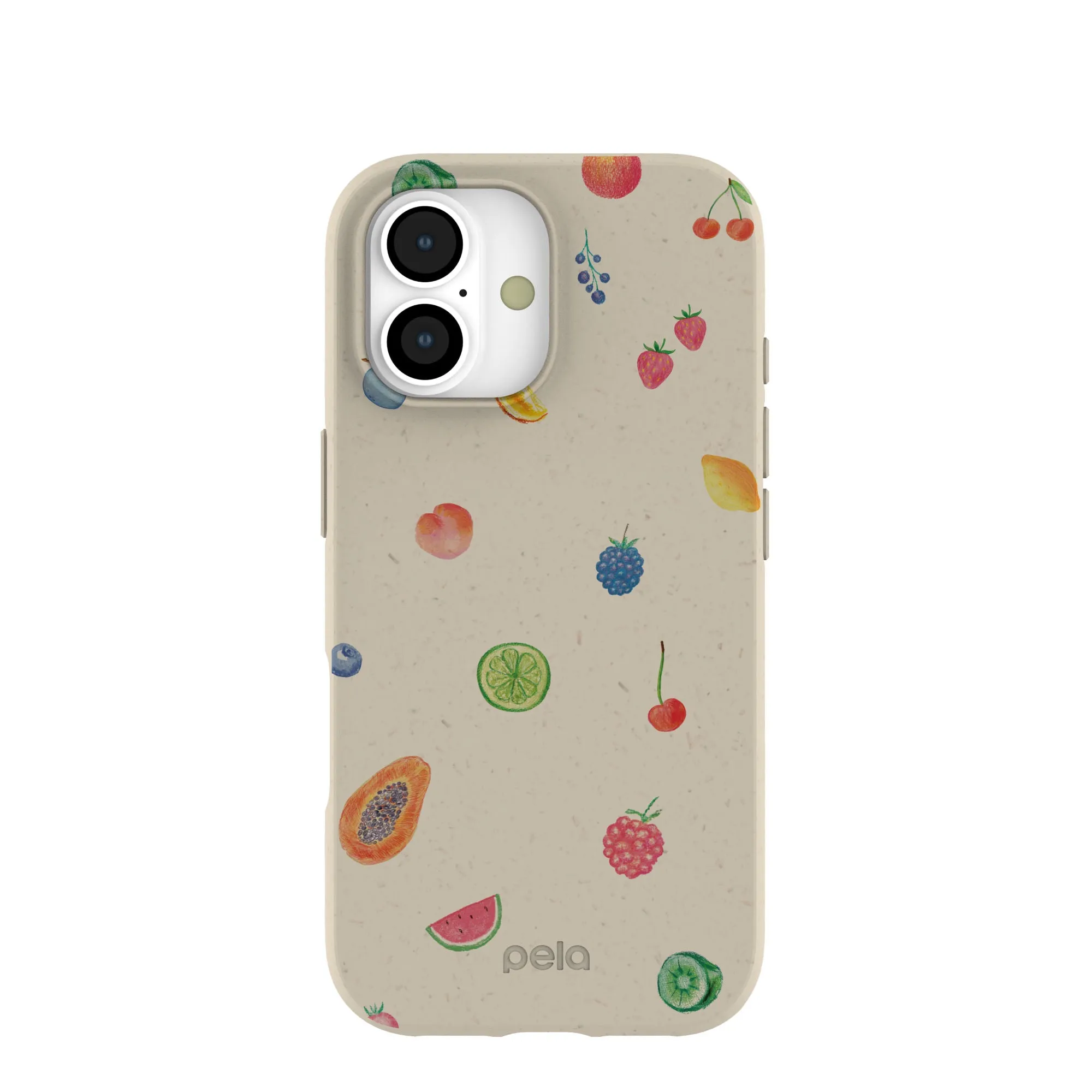Casual Look Minimal Shield Texture London Fog Lil Fruity iPhone 17 Case