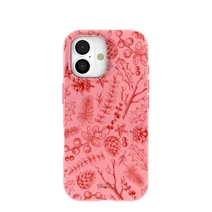 Rugged Pattern Design Bubblegum Pink Festive Forest iPhone 17 Case