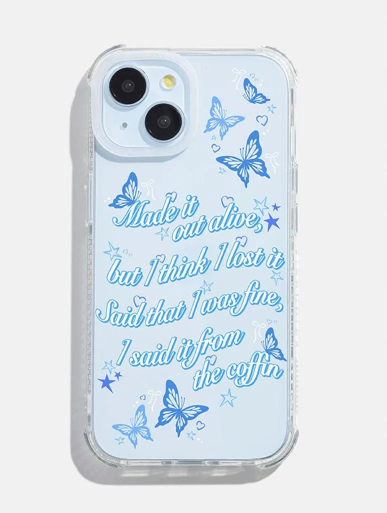 Clear Design Made It Out Alive Shock iPhone Case