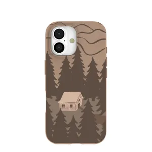 Premium Build Chocolate Brown Hidden Cabin iPhone 17 Case