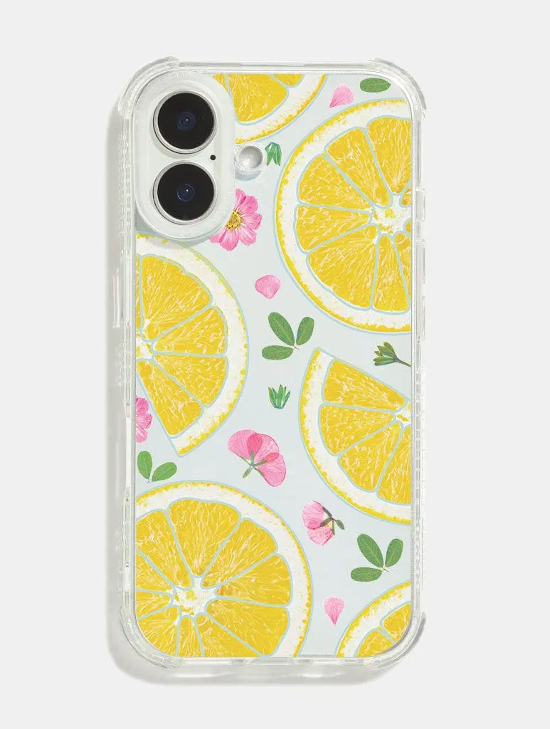 Floral Lemon Shock iPhone Case Lightweight accessory