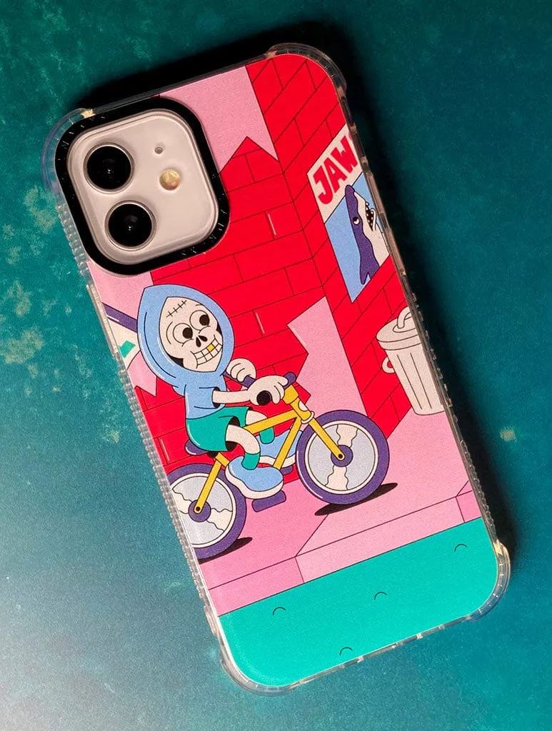 Protective Surface Dirty Pote x Skinnydip Skeleton Print Shock iPhone Case