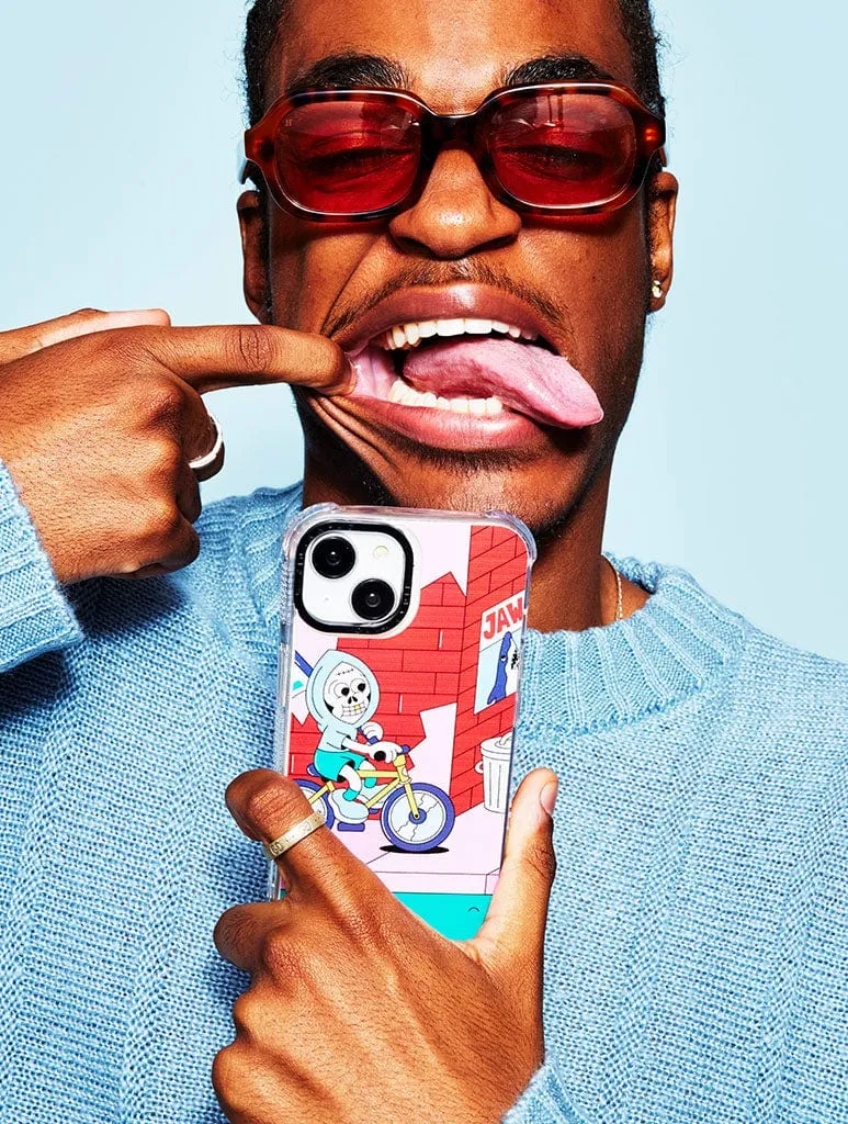 Modern Function Soft Protection Dirty Pote x Skinnydip Skeleton Print Shock iPhone Case