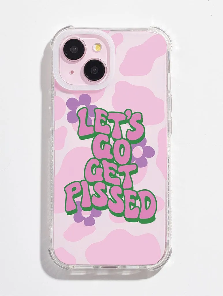 Comfort Shape Comfort Pattern Texture Printed Weird x Skinnydip Lets Get Pissed Shock iPhone Case