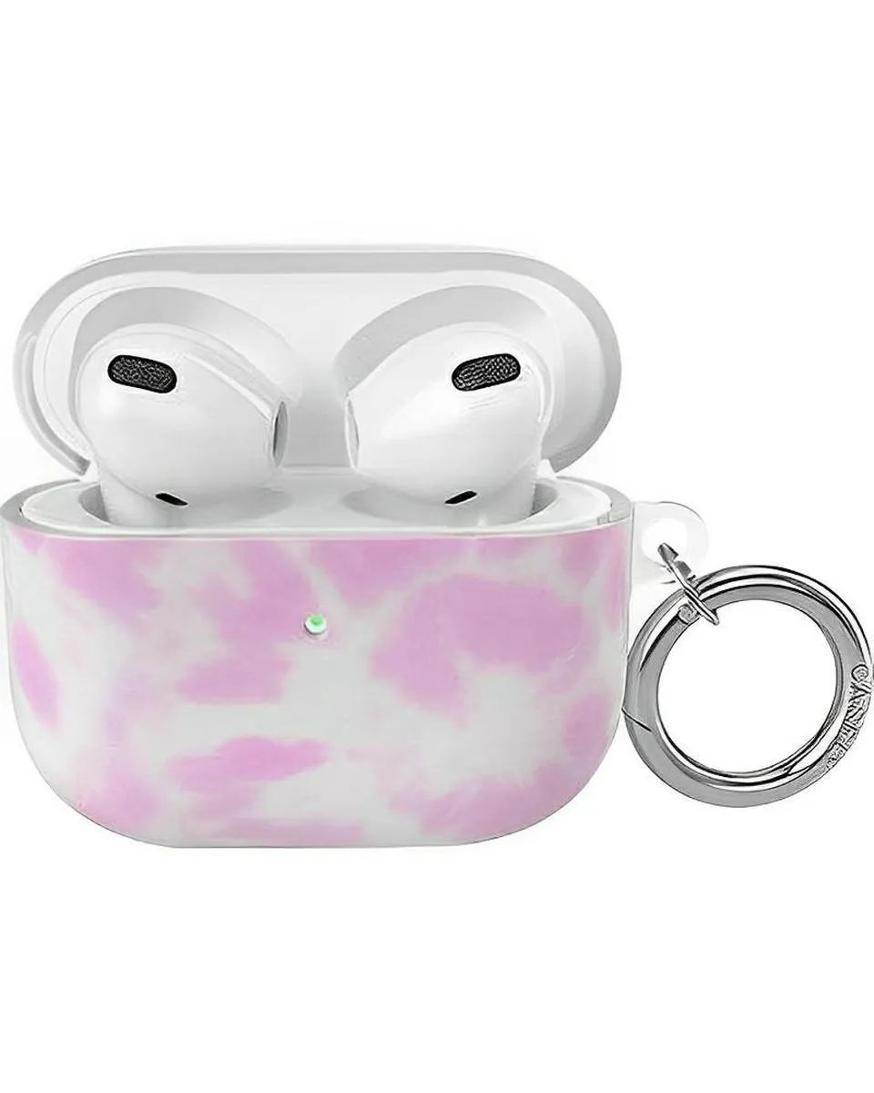 Down for Whatever | Light Pink Tie Dye AirPods Case business airpods case