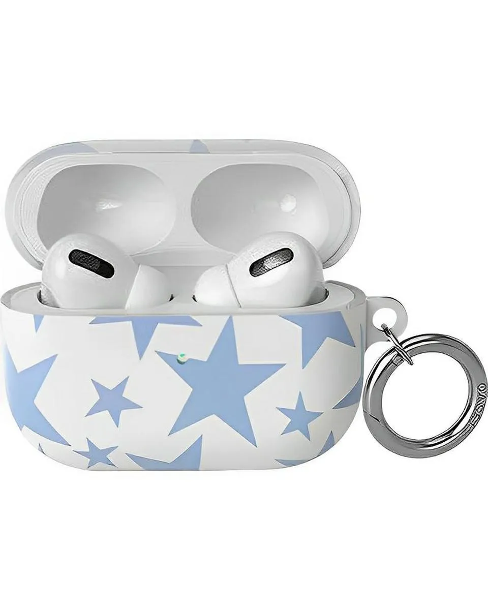 Stars Align | Blue & White Stars AirPods Case durable hybrid earphone cover