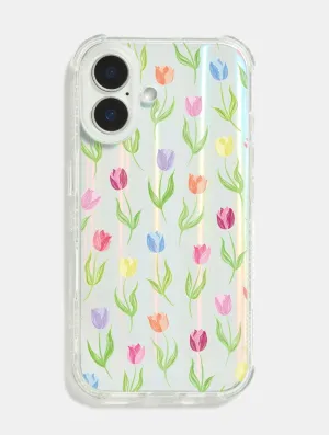 Compact Fit Multicolour Tulips Shock iPhone Case