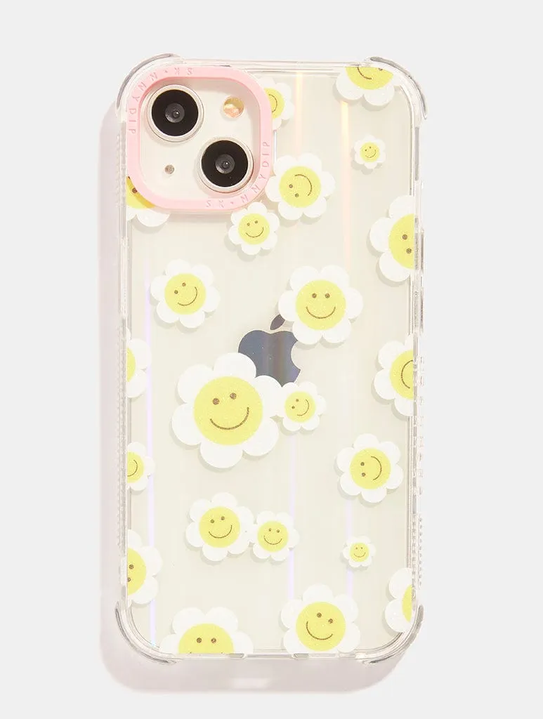 Personal Style Durable Accessory Happy Flower Face Shock iPhone Case