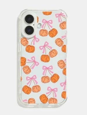 Premium Feel Pumpkin Cherries Shock iPhone Case