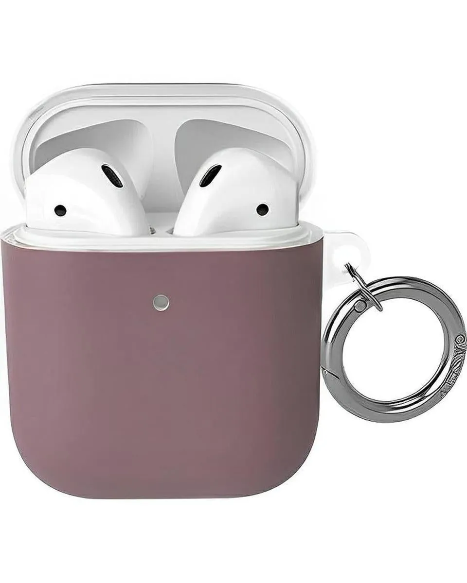 Minimal Gadget Case Fashion Protective Shell Purple Taupe AirPods Case