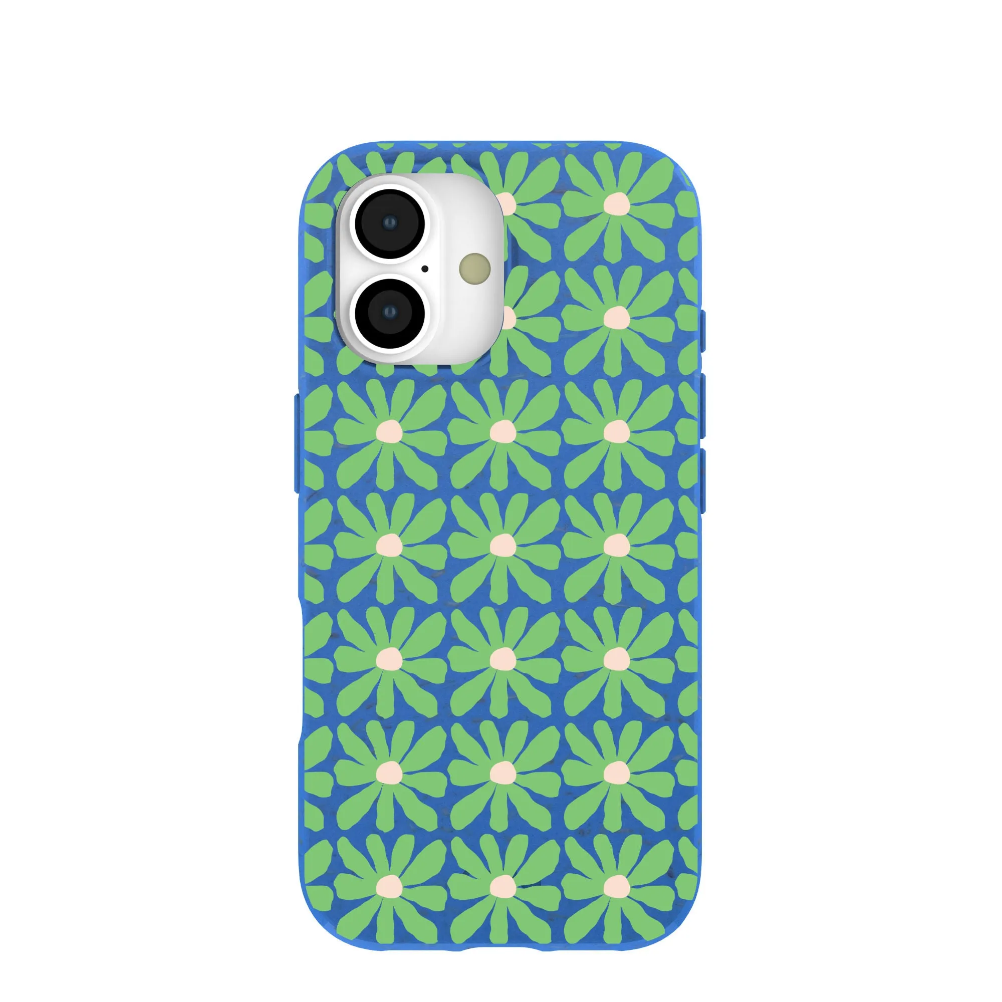 Electric Blue Flower Child iPhone 17 Case Sleek Guard Modern Style