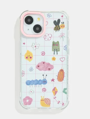 Hybrid Finish Protective Form Georgia Dimbleby x Skinnydip Summer Smiles Shock iPhone Case