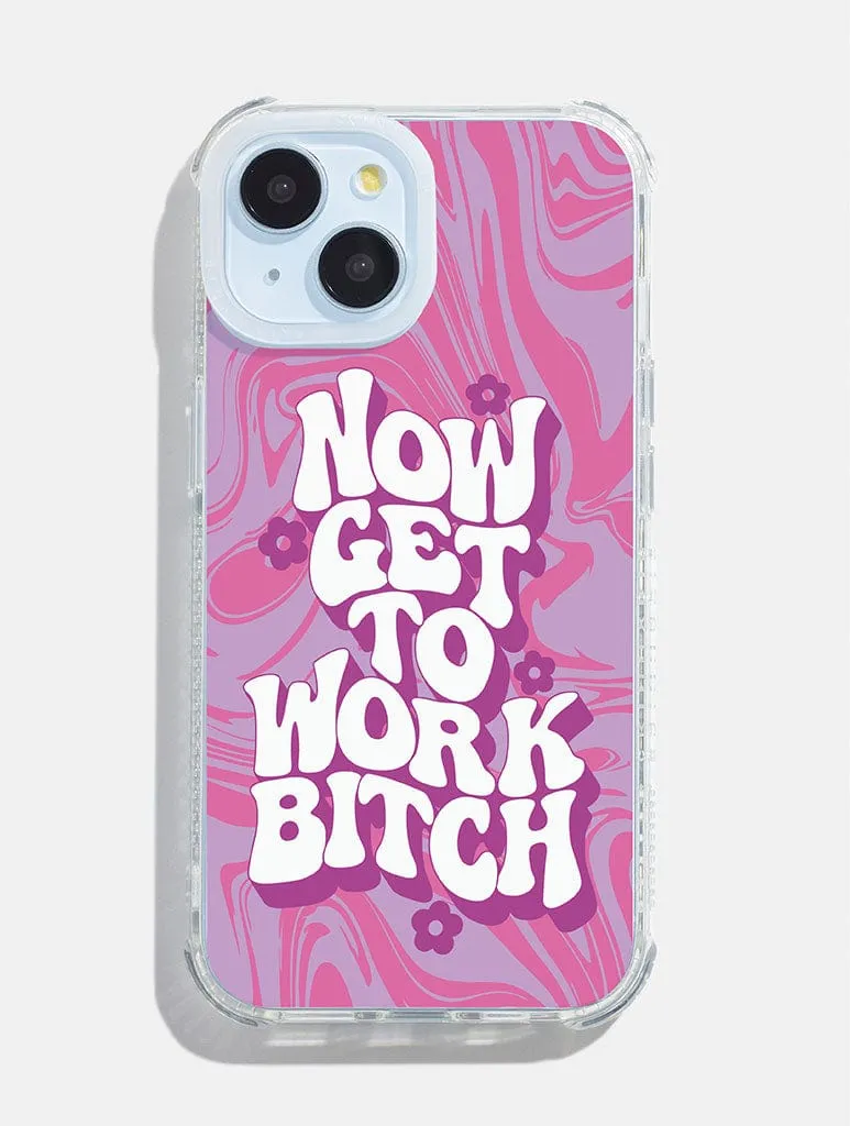 Polished Style Stylish Color Printed Weird x Skinnydip Get to Work Shock iPhone Case