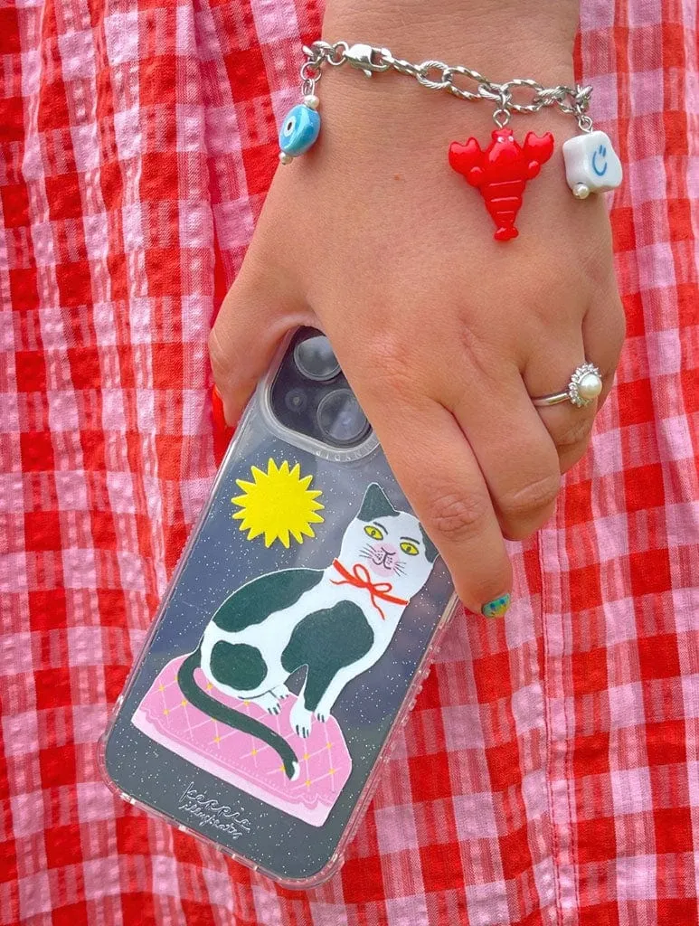 Kerrie Illustrates x Skinnydip Cat Shock iPhone Case Comfort Padding Durable Detail