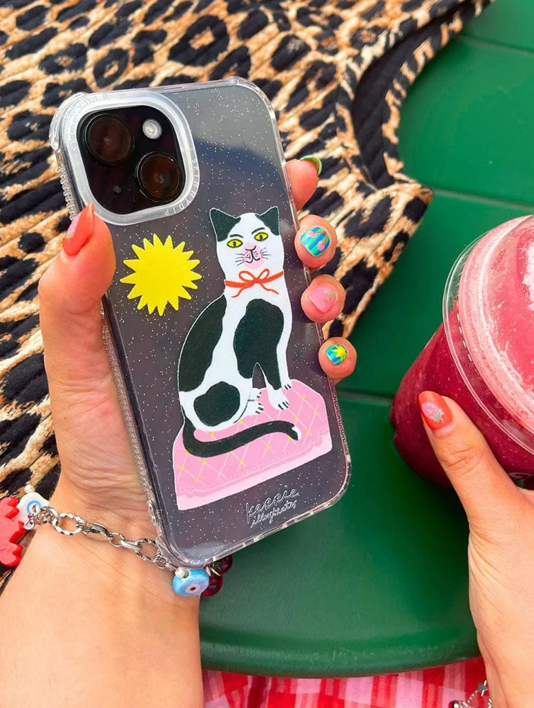 Flexible Build Form Soft Layered Design Kerrie Illustrates x Skinnydip Cat Shock iPhone Case