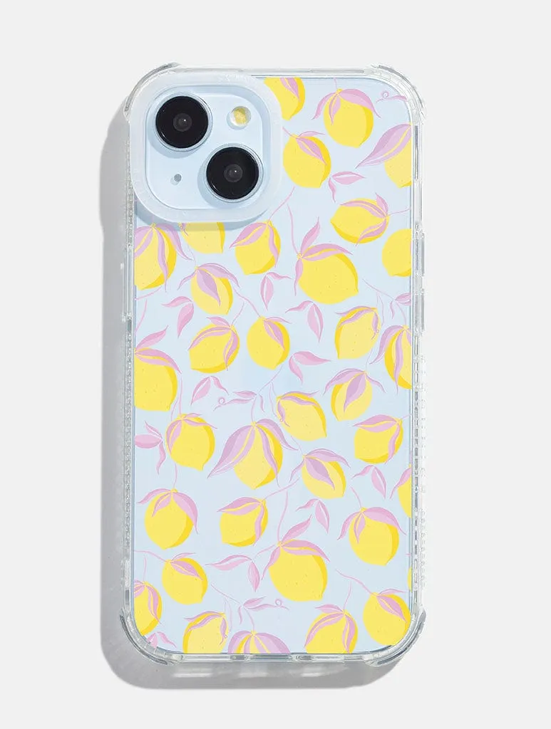 Lemons Lilac Shock iPhone Case Hybrid Form Desk Companion