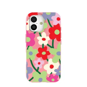 Luxury Look Soft Touching Bubblegum Pink Poppy Flora iPhone 17 Case