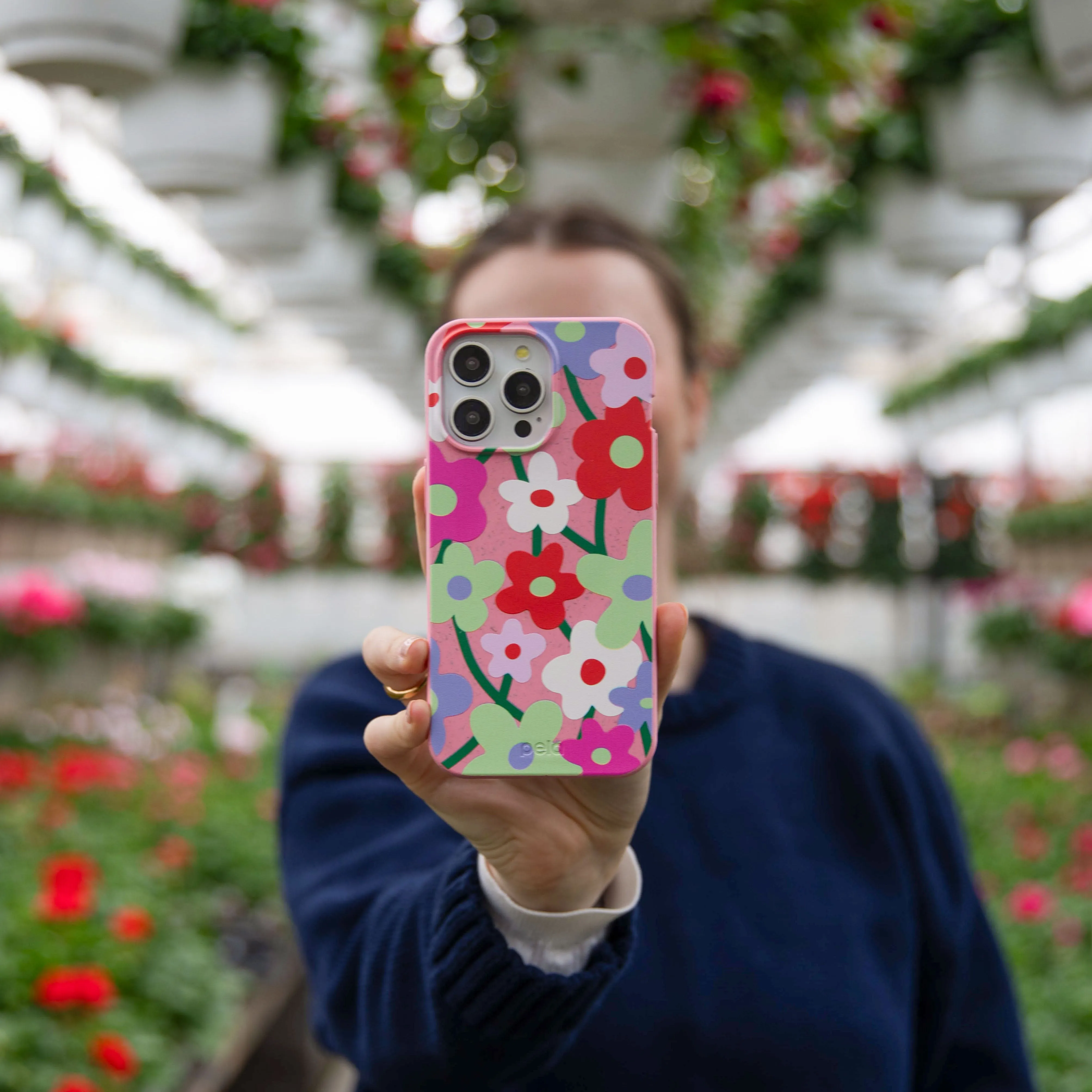 Bubblegum Pink Poppy Flora iPhone 17 Case Port Protection Protective Layer