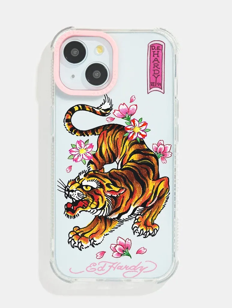Matte Look Finish Unique Texture Ed Hardy x Skinnydip Tiger Shock iPhone Case