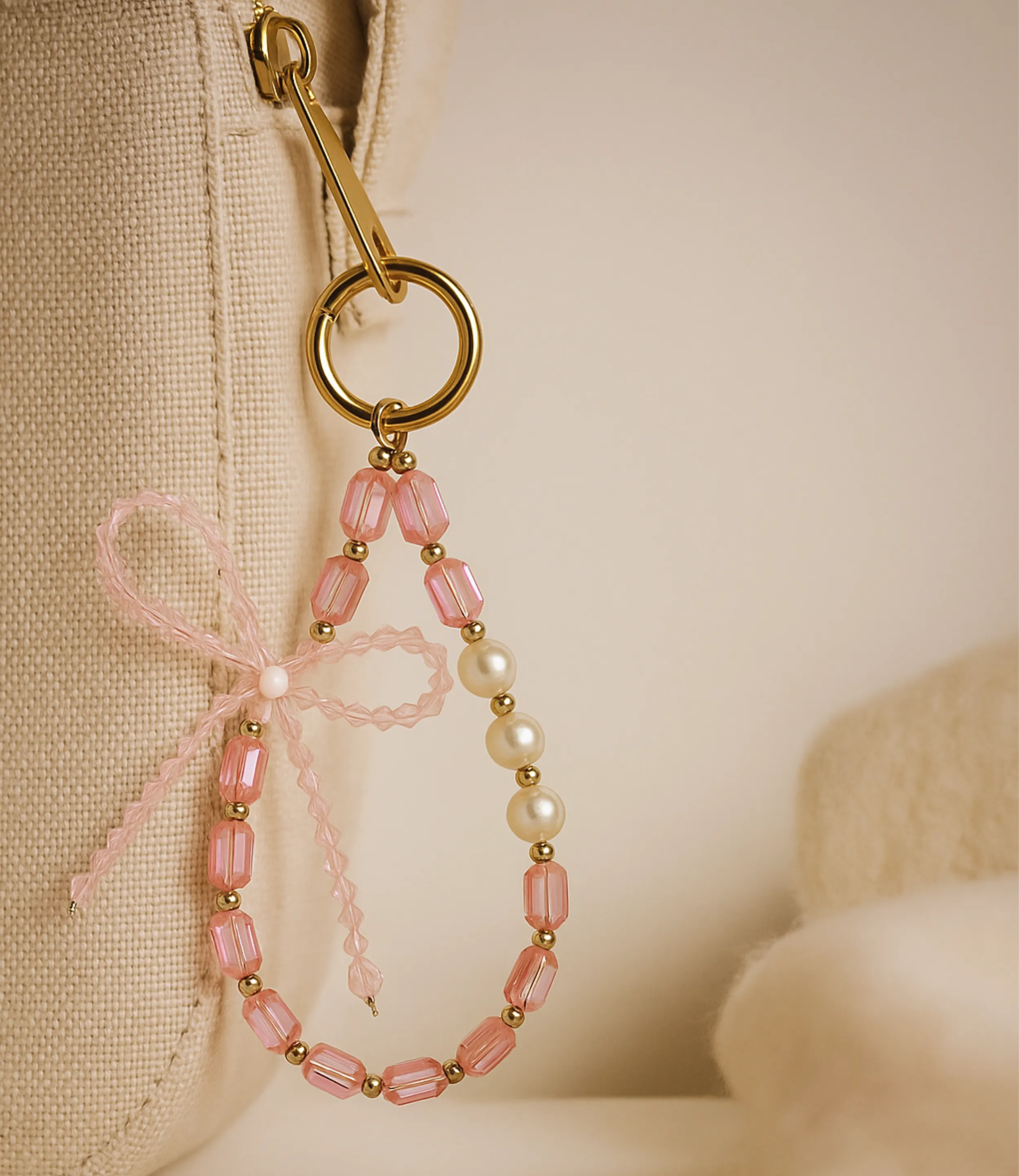 Rose Ribbons Phone Charm Vintage Style Mobile Strap