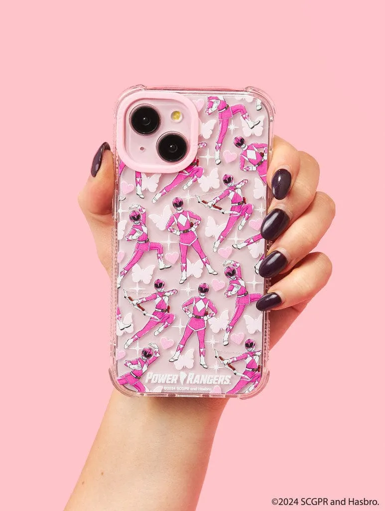 Vivid Detail Texture Power Rangers Pink Power Ranger Shock iPhone Case