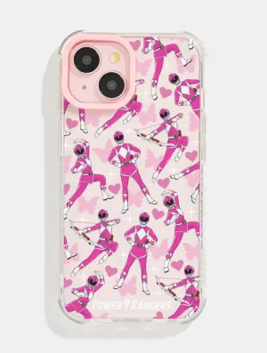 Flexible Texture Premium Grip Power Rangers Pink Power Ranger Shock iPhone Case