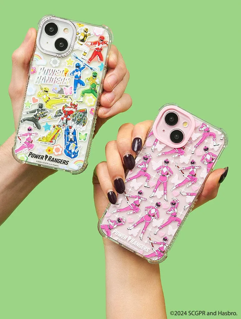 TPU Material Protective Material Power Rangers Pink Power Ranger Shock iPhone Case