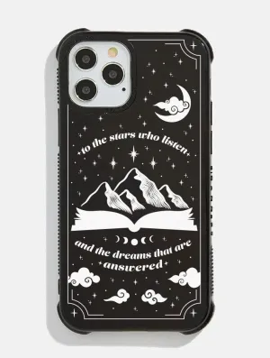 Affordable option ACOTAR White To The Stars Who Listen Shock iPhone Case