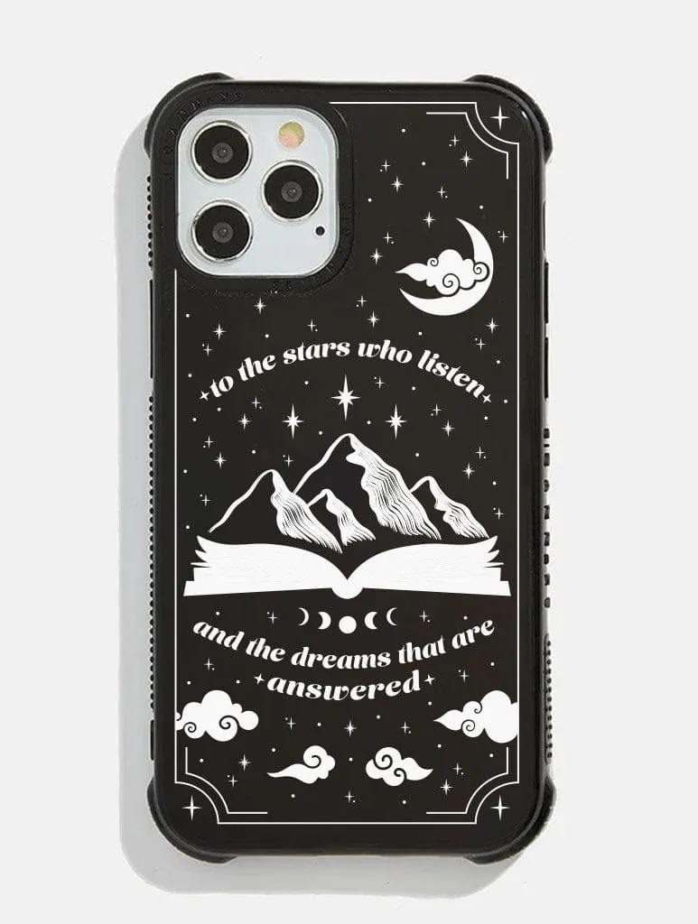 high quality build ACOTAR White To The Stars Who Listen Shock iPhone Case