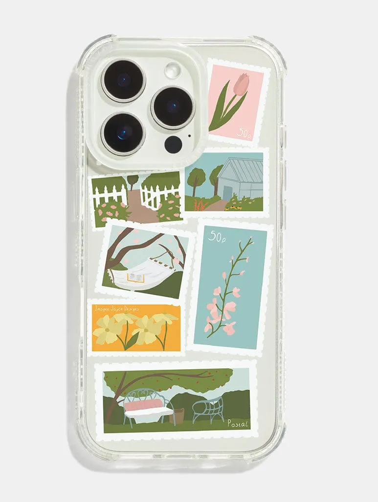 Imogen Joyce x Skinnydip Spring Stamps Shock iPhone Case Stylish Touch Comfort Texture Layer