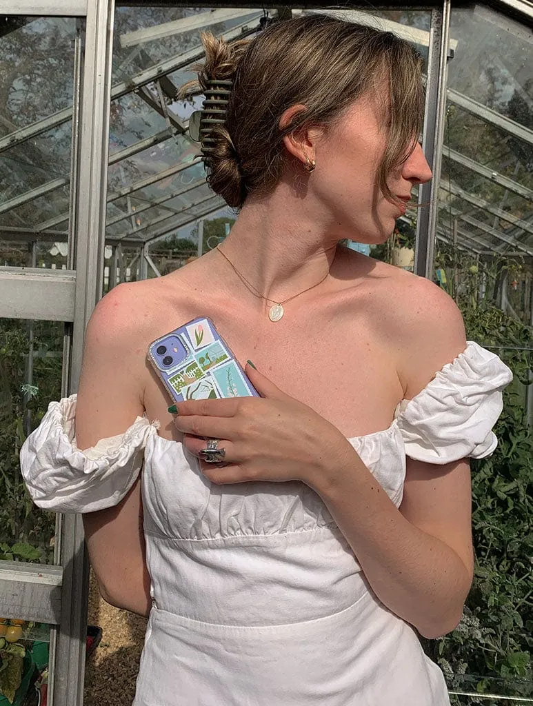 Artistic Print Classic Finish Imogen Joyce x Skinnydip Spring Stamps Shock iPhone Case