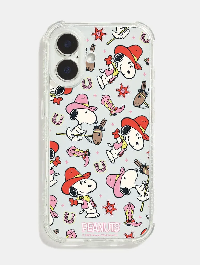 Peanuts x Skinnydip Snoopy Cowboy Shock iPhone Case Handheld device