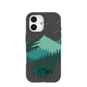 Stylish Layer Texture Black Boreal iPhone 17 Case