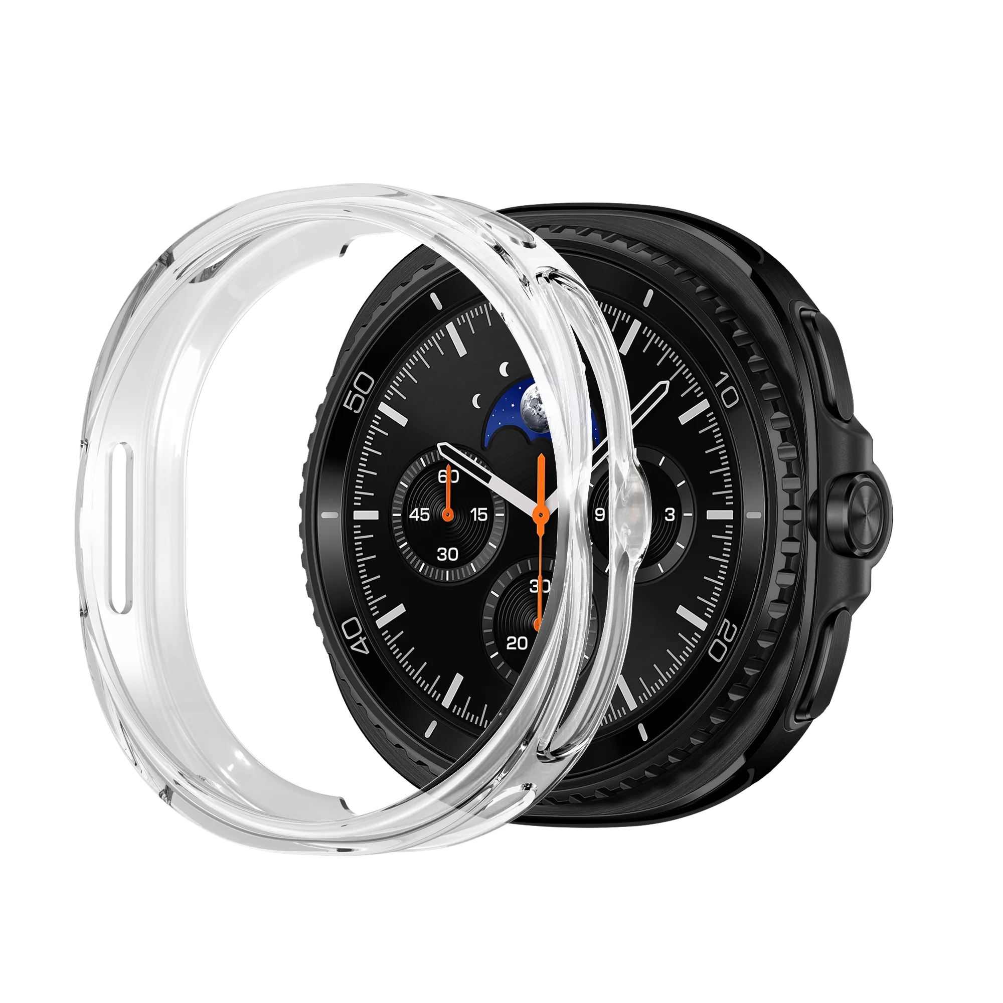 Bandz Samsung Galaxy Watch 8 Classic TPU Cover (Transparent) Slim Fit Cover Slim Shielding