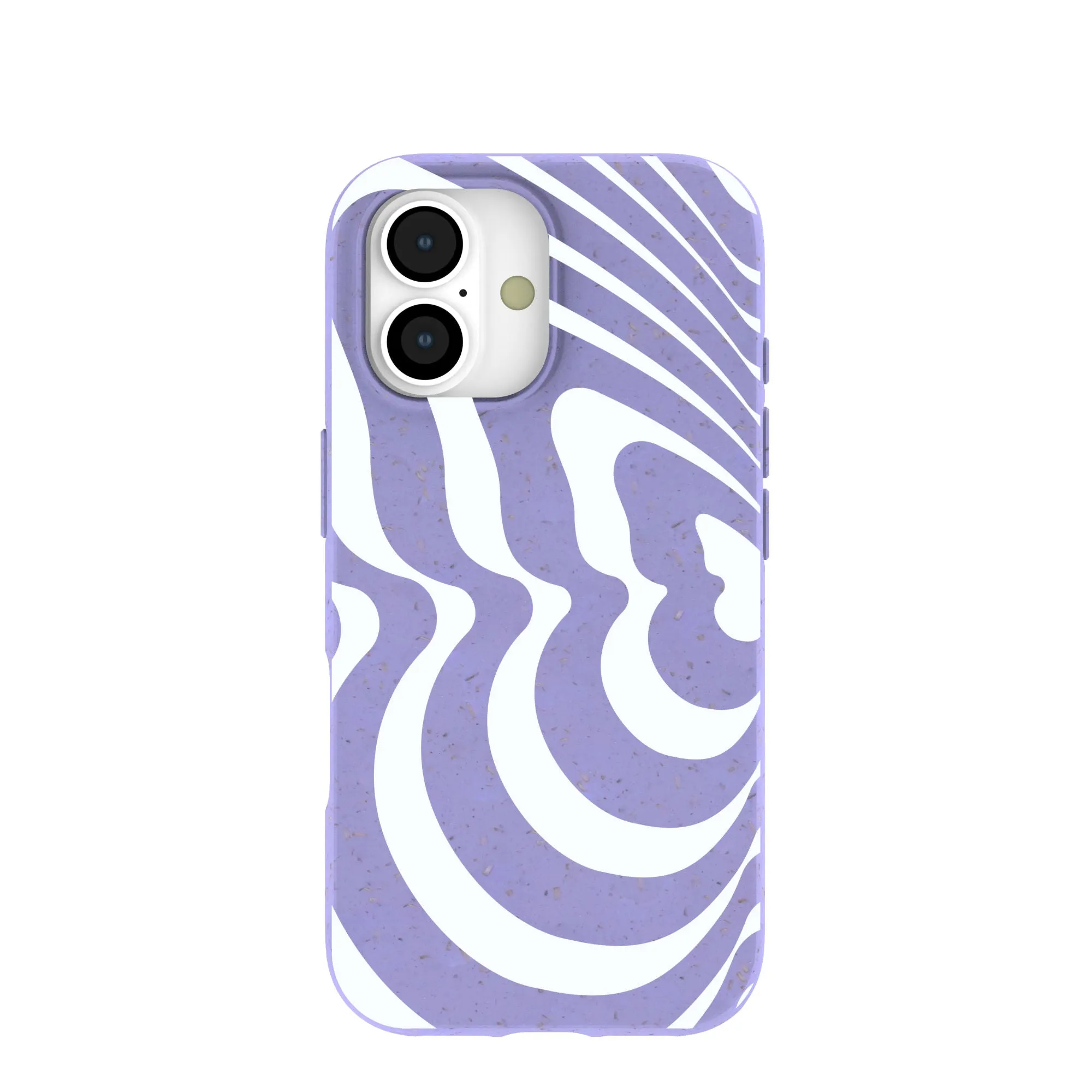 Lavender Flutter Left iPhone 17 Case Lightweight accessory Rugged Look Finish
