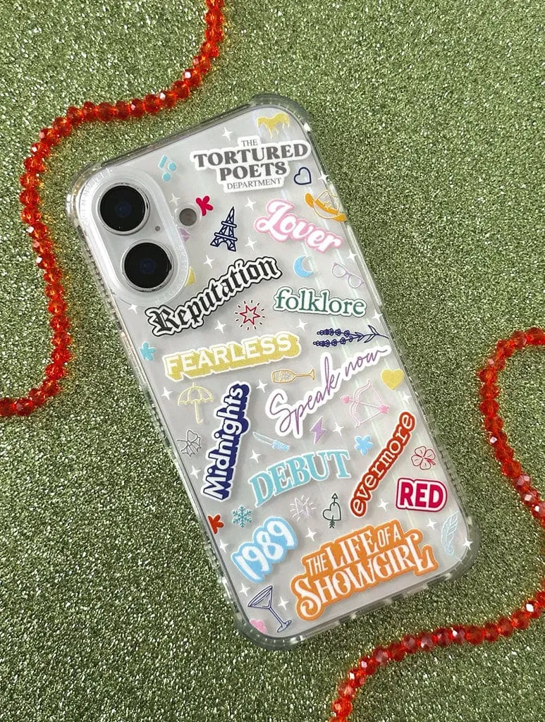 Taylor Albums Shock iPhone Case Colorful Pattern Durable Build Quality