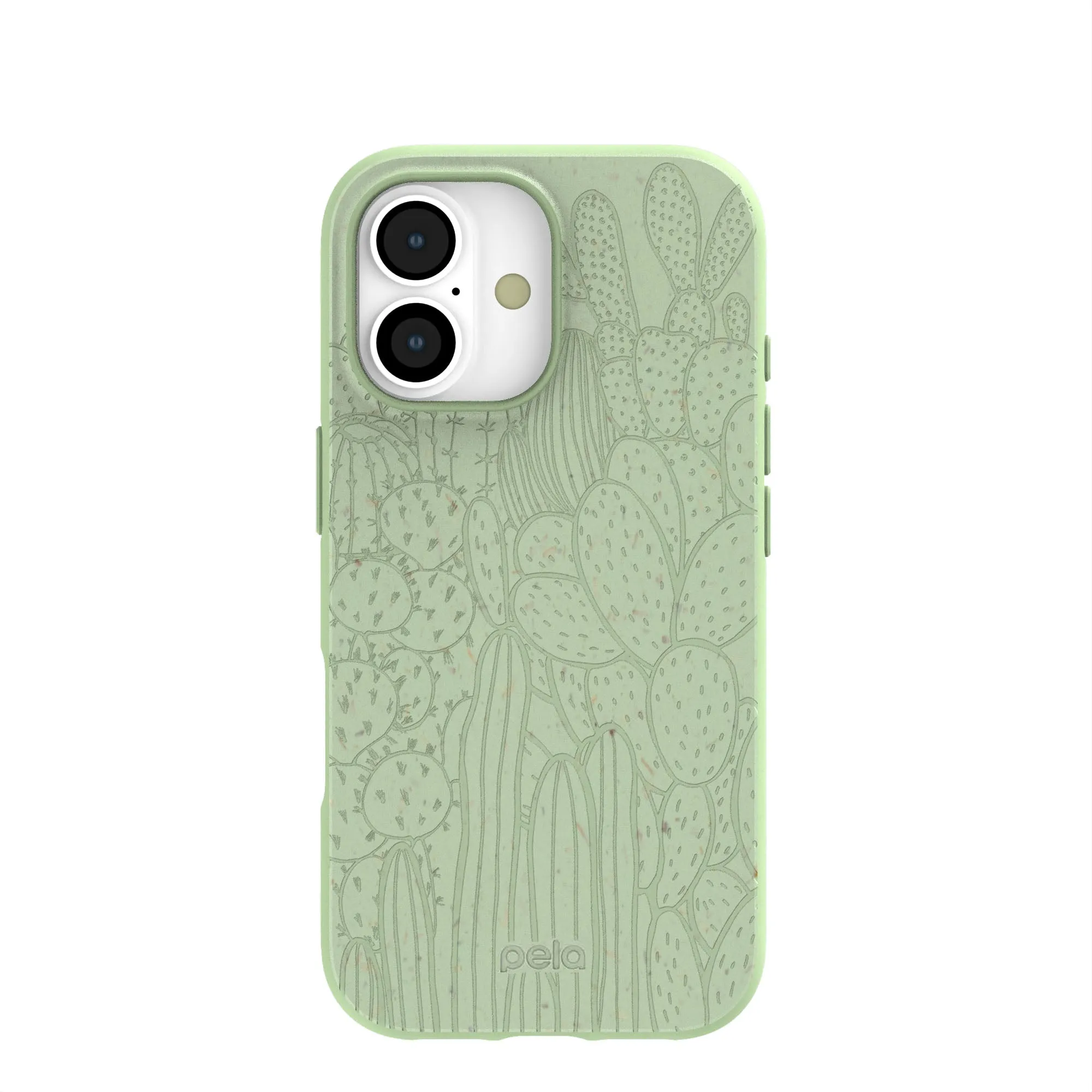 Sage Green Cacti iPhone 17 Case Modern Pattern Style