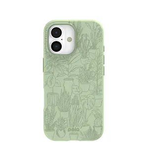 Durable Texture Build Hybrid Surface Layer Sage Green Green Oasis iPhone 17 Case