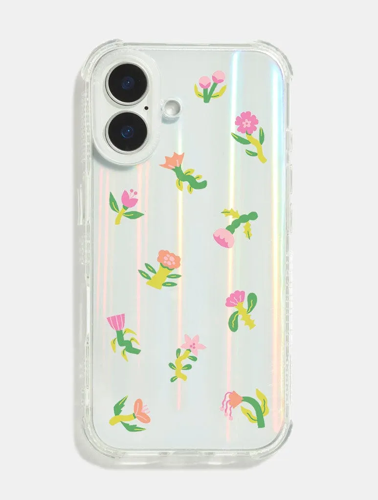 Stylish grip Shock absorption Sam Buttrick x Skinnydip Funky Flowers Shock iPhone Case