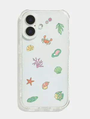 Modern Texture Look Scratch Guard Sam Buttrick x Skinnydip Under The Sea Shock iPhone Case