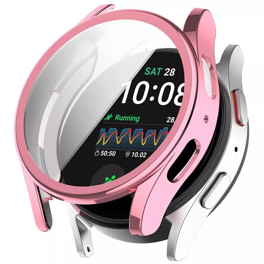 Samsung Galaxy Watch 7 40mm TPU Case (Pink) Edge Cover Protective Cover Guard